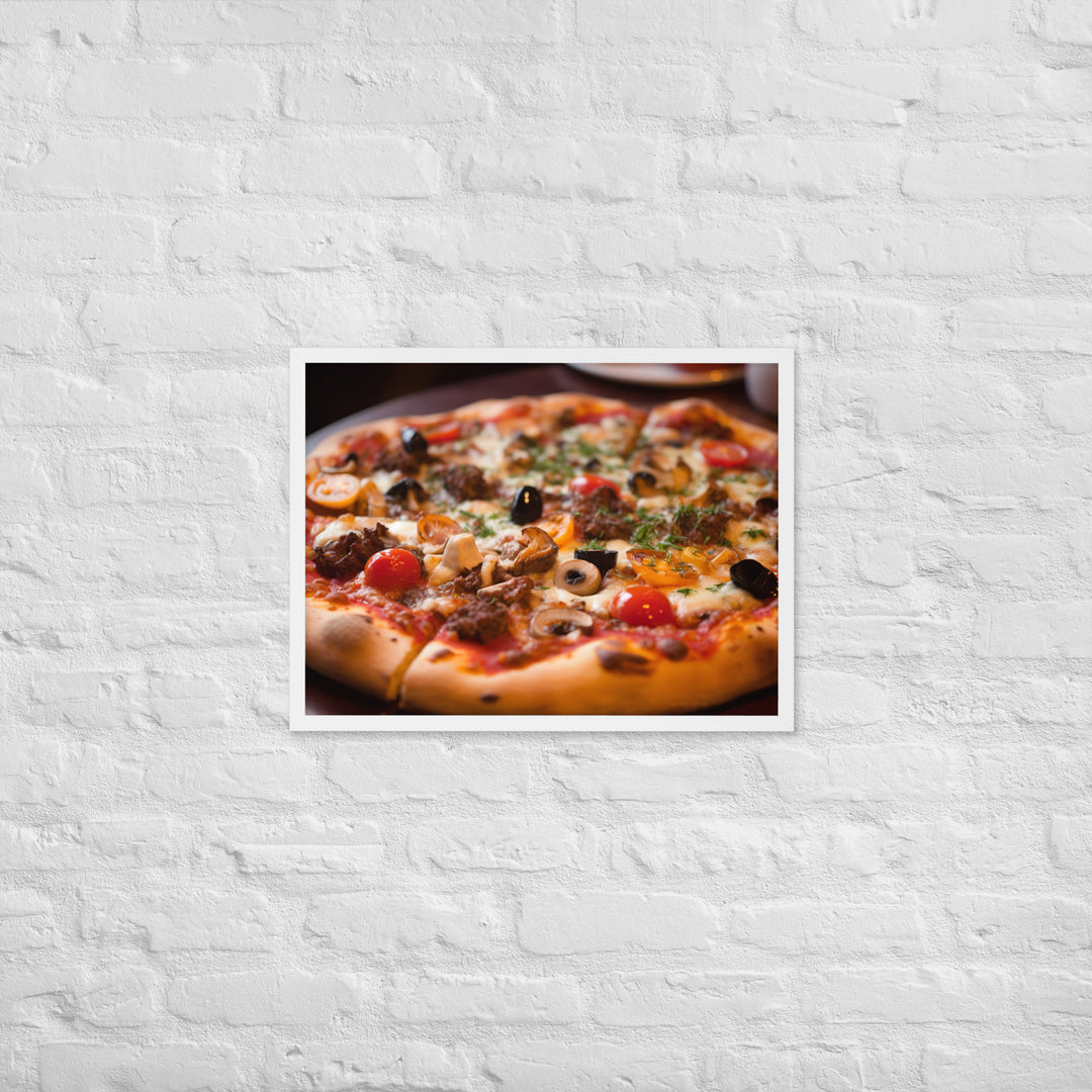 Pizza Framed poster 🤤 from Yumify.AI