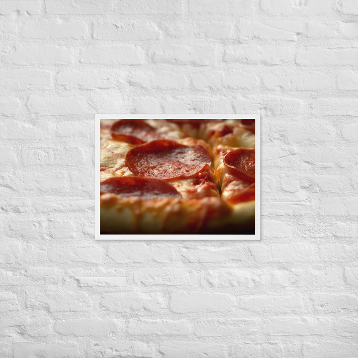 Pepperoni Pizza Framed poster 🤤 from Yumify.AI