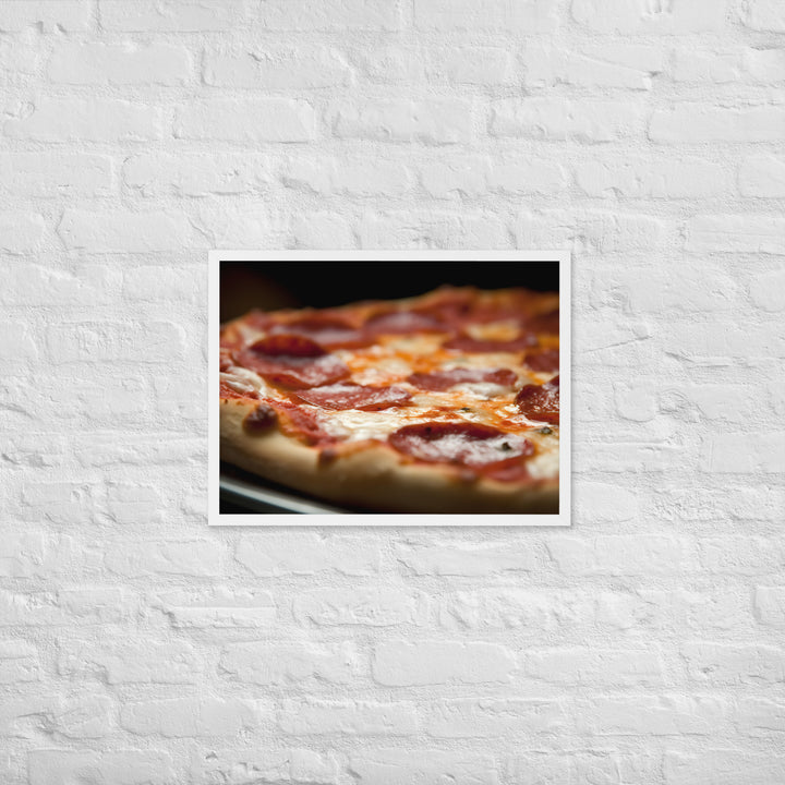 Pepperoni Pizza Framed poster 🤤 from Yumify.AI