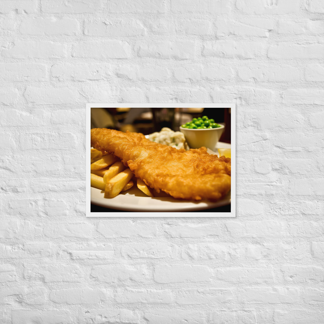 Fish and Chips Framed poster 🤤 from Yumify.AI