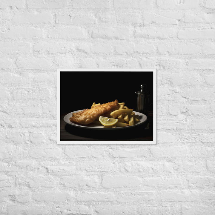 Fish and Chips Framed poster 🤤 from Yumify.AI