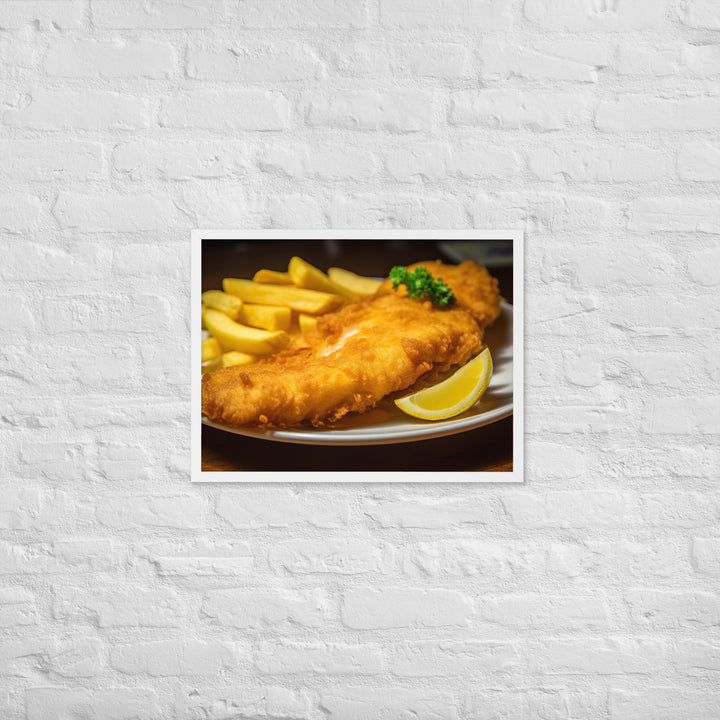 Fish and Chips Framed poster 🤤 from Yumify.AI