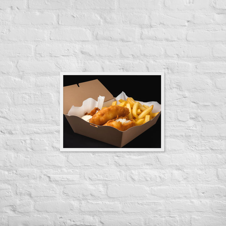 Fish and Chips Framed poster 🤤 from Yumify.AI