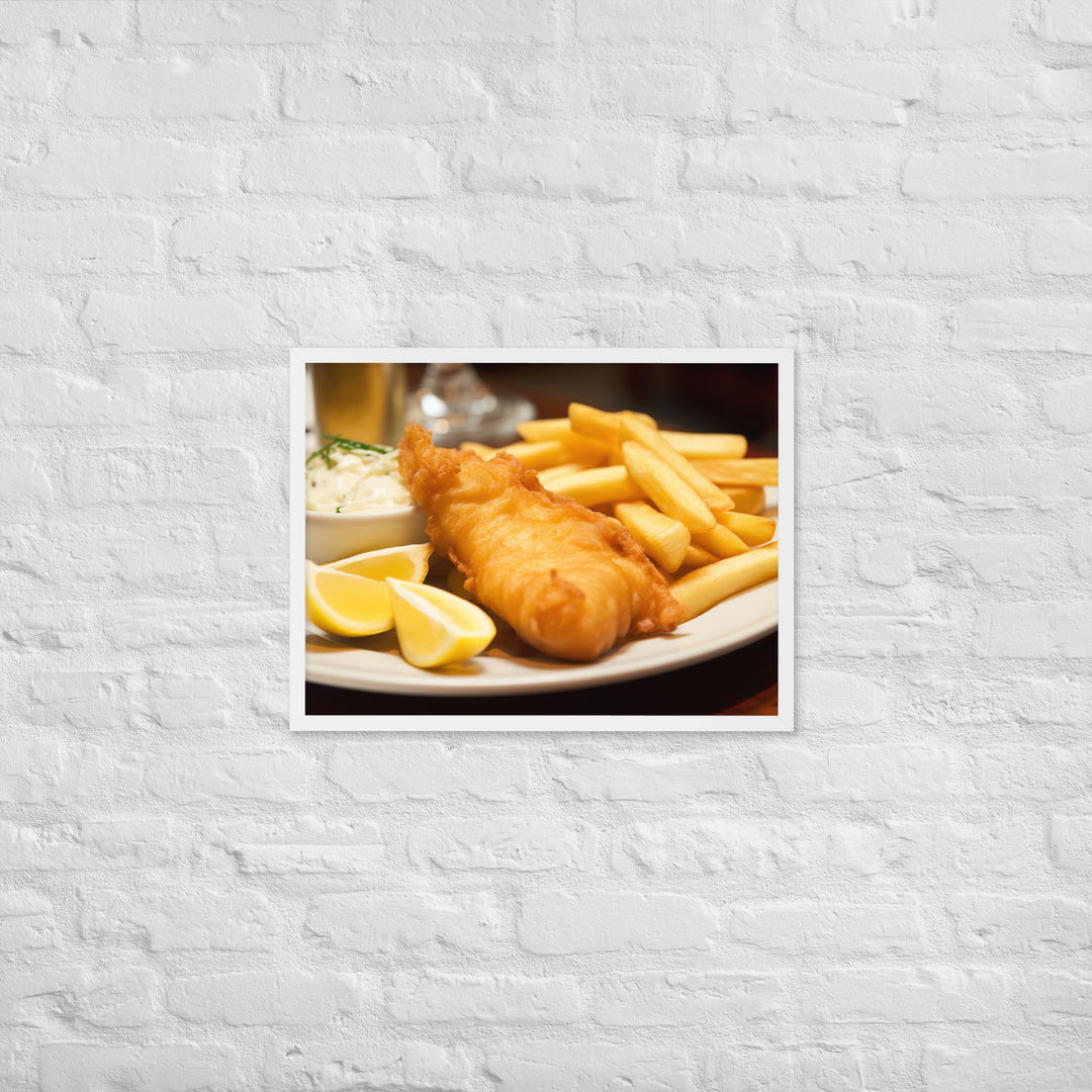 Fish and Chips Framed poster 🤤 from Yumify.AI