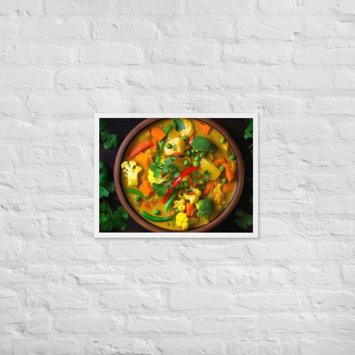 Vegetable Curry Framed poster 🤤 from Yumify.AI