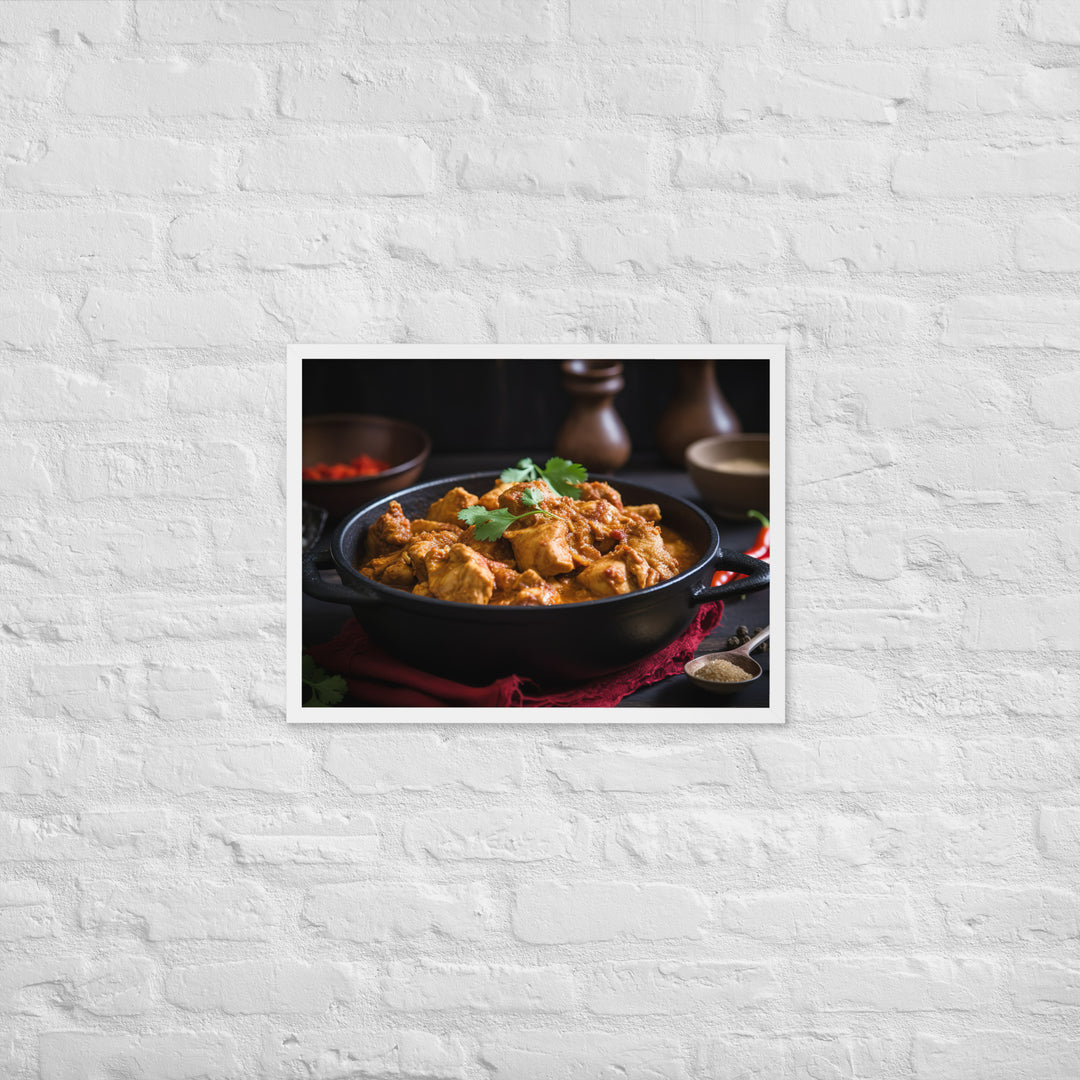 Spicy Chicken Curry Framed poster 🤤 from Yumify.AI