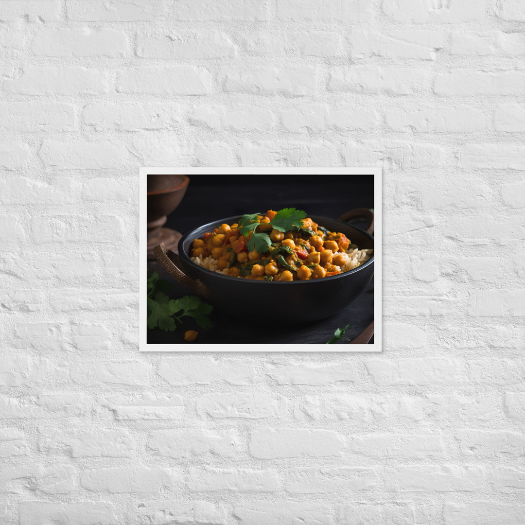 Chickpea Curry Framed poster 🤤 from Yumify.AI