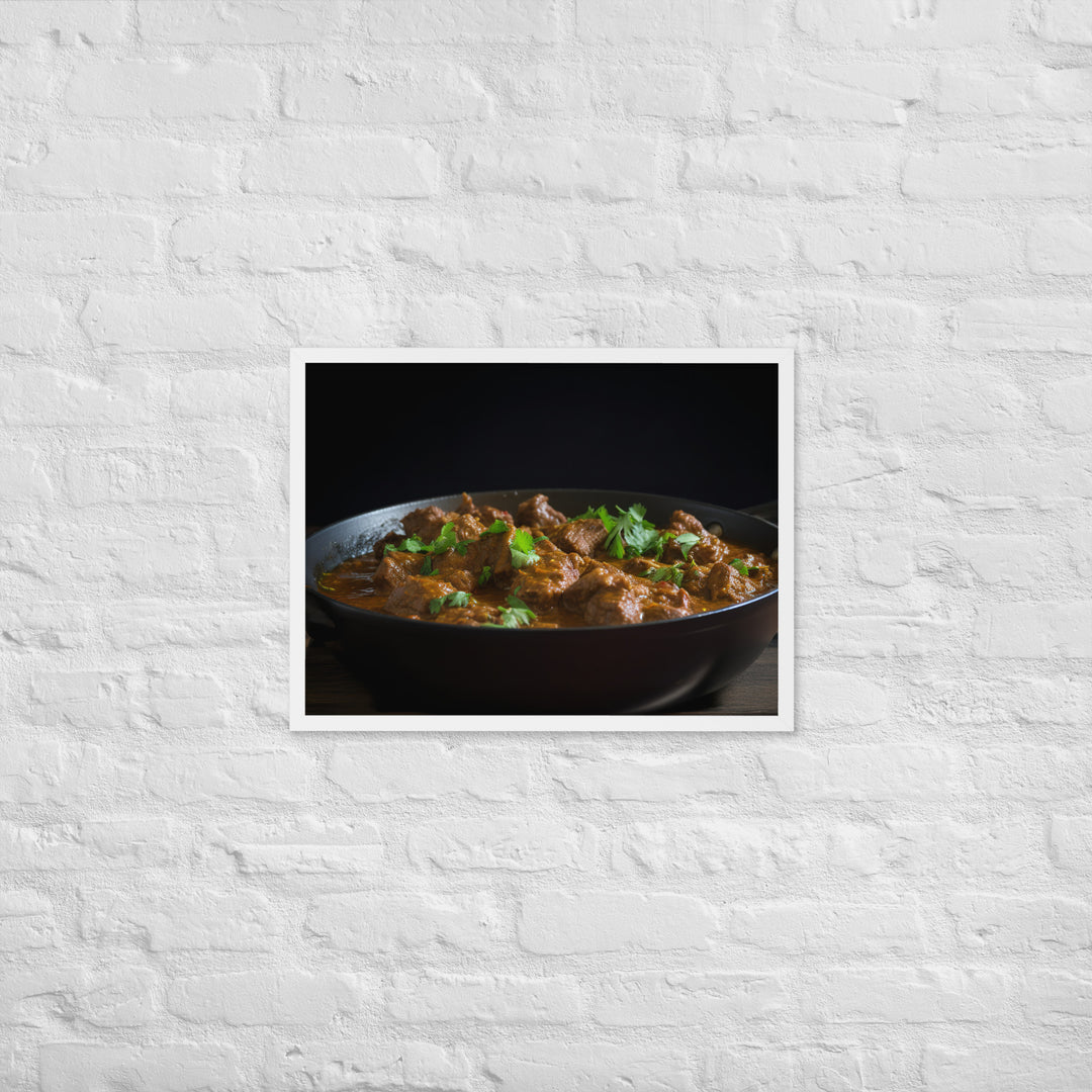 Beef Curry Framed poster 🤤 from Yumify.AI