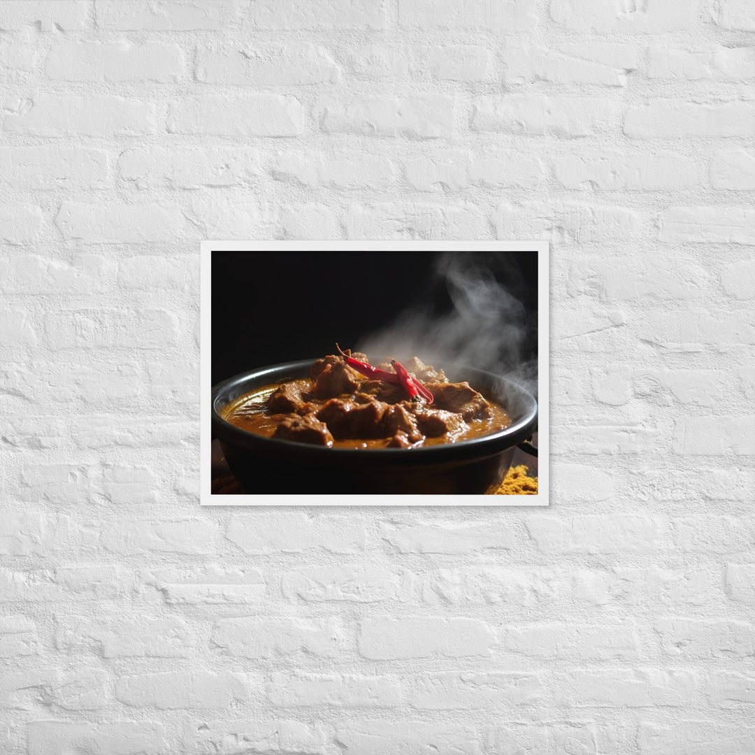 Beef Curry Framed poster 🤤 from Yumify.AI