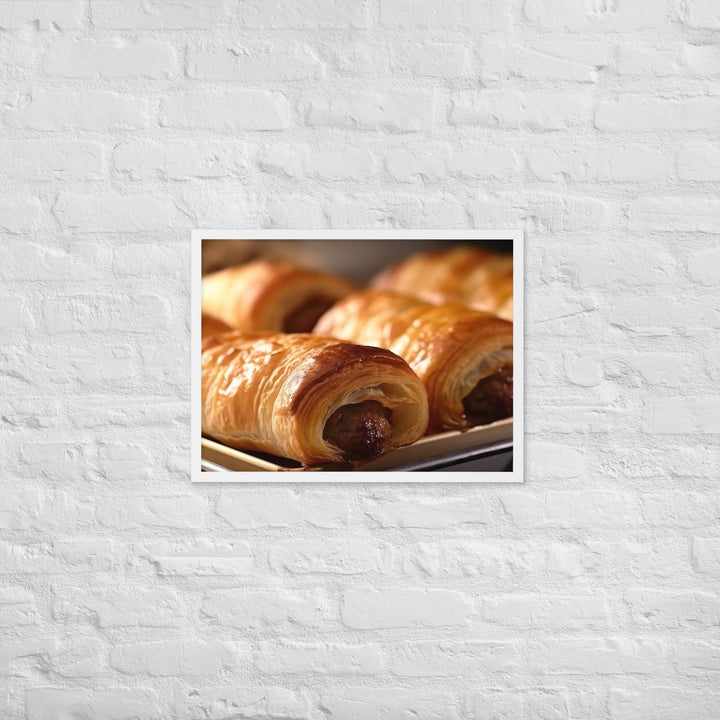 Sausage Roll Framed poster 🤤 from Yumify.AI