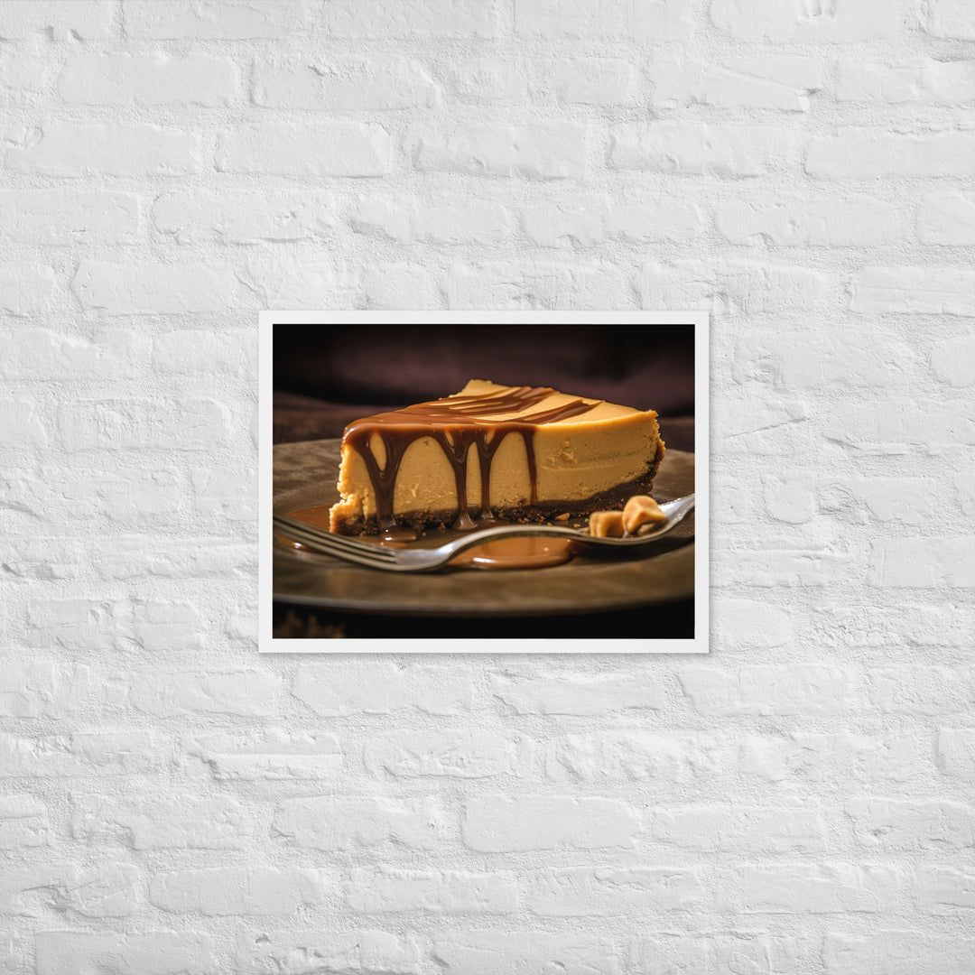 Peanut Butter Cheesecake Framed poster 🤤 from Yumify.AI