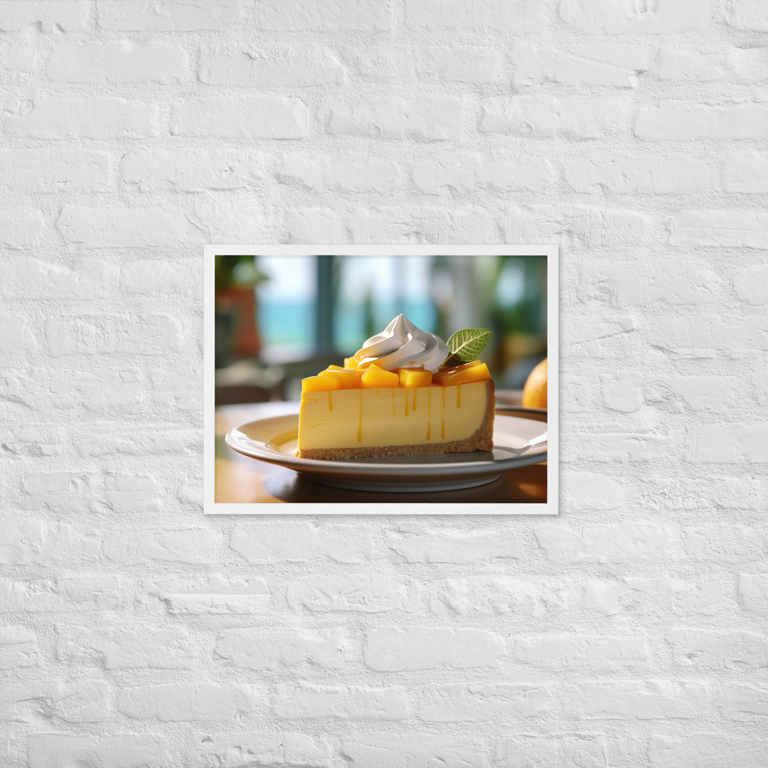 Mango Cheesecake Framed poster 🤤 from Yumify.AI