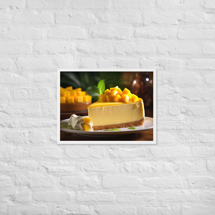 Mango Cheesecake Framed poster 🤤 from Yumify.AI