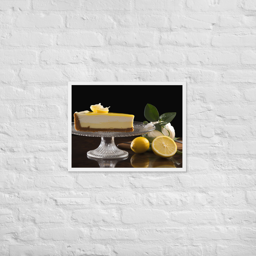 Lemon Cheesecake Framed poster 🤤 from Yumify.AI