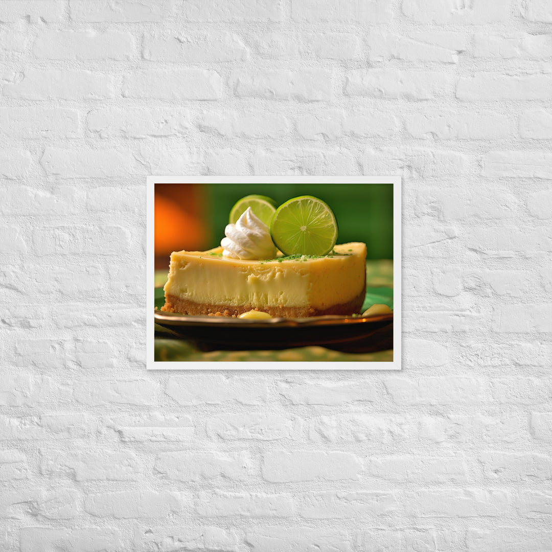 Key Lime Cheesecake Framed poster 🤤 from Yumify.AI