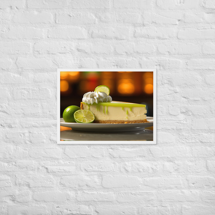 Key Lime Cheesecake Framed poster 🤤 from Yumify.AI