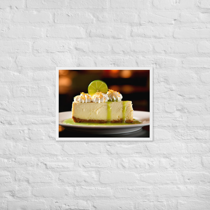 Key Lime Cheesecake Framed poster 🤤 from Yumify.AI