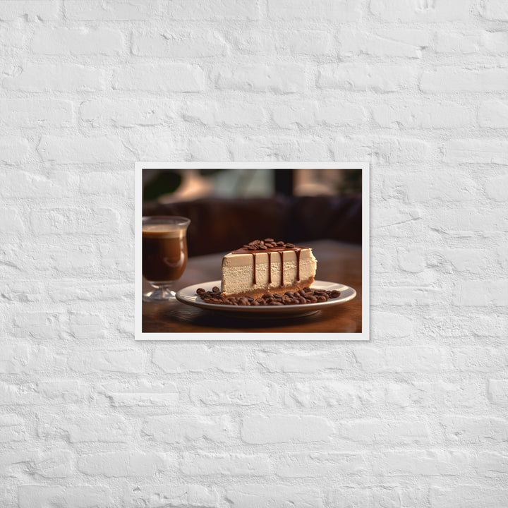 Coffee Cheesecake Framed poster 🤤 from Yumify.AI