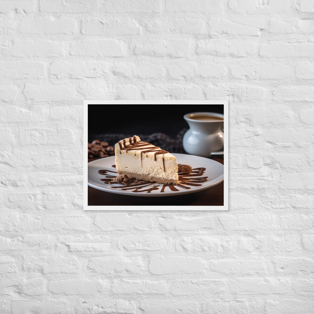 Coffee Cheesecake Framed poster 🤤 from Yumify.AI