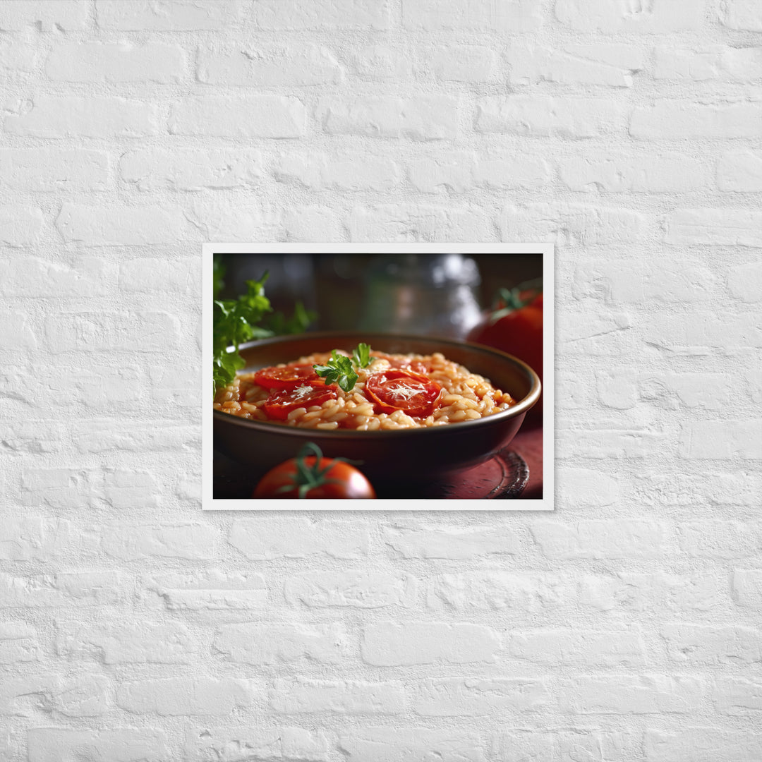 Tomato Risotto Framed poster 🤤 from Yumify.AI