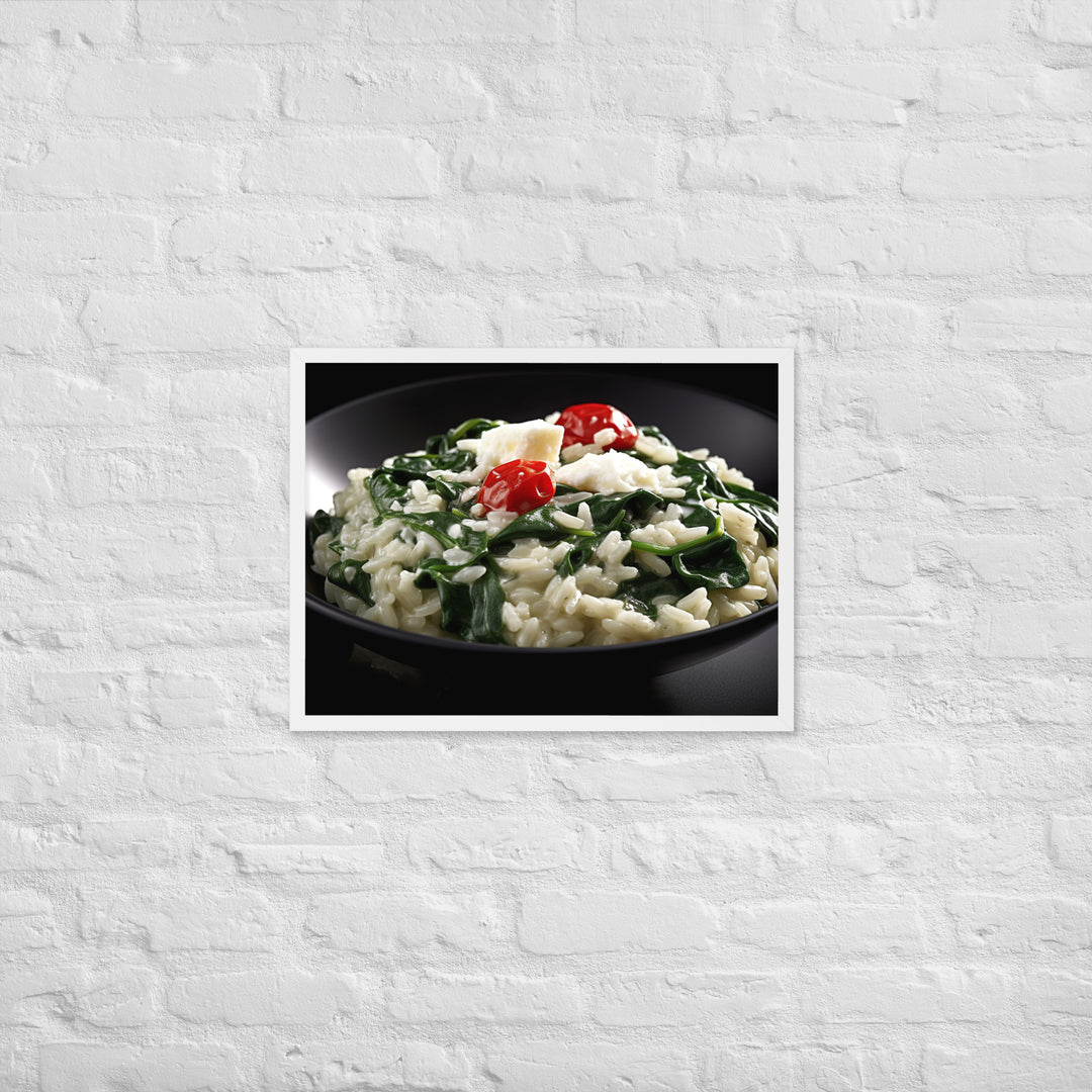 Spinach and Feta Risotto Framed poster 🤤 from Yumify.AI