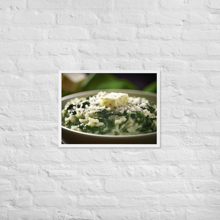 Spinach and Feta Risotto Framed poster 🤤 from Yumify.AI