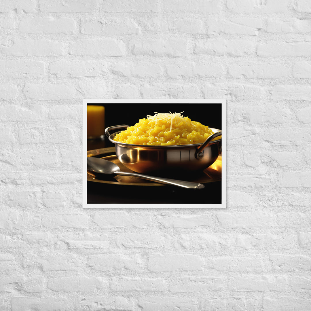 Saffron Risotto Framed poster 🤤 from Yumify.AI