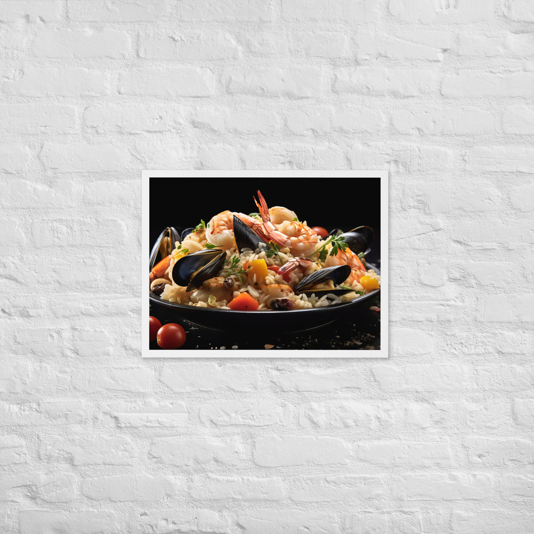 Seafood Risotto Framed poster 🤤 from Yumify.AI