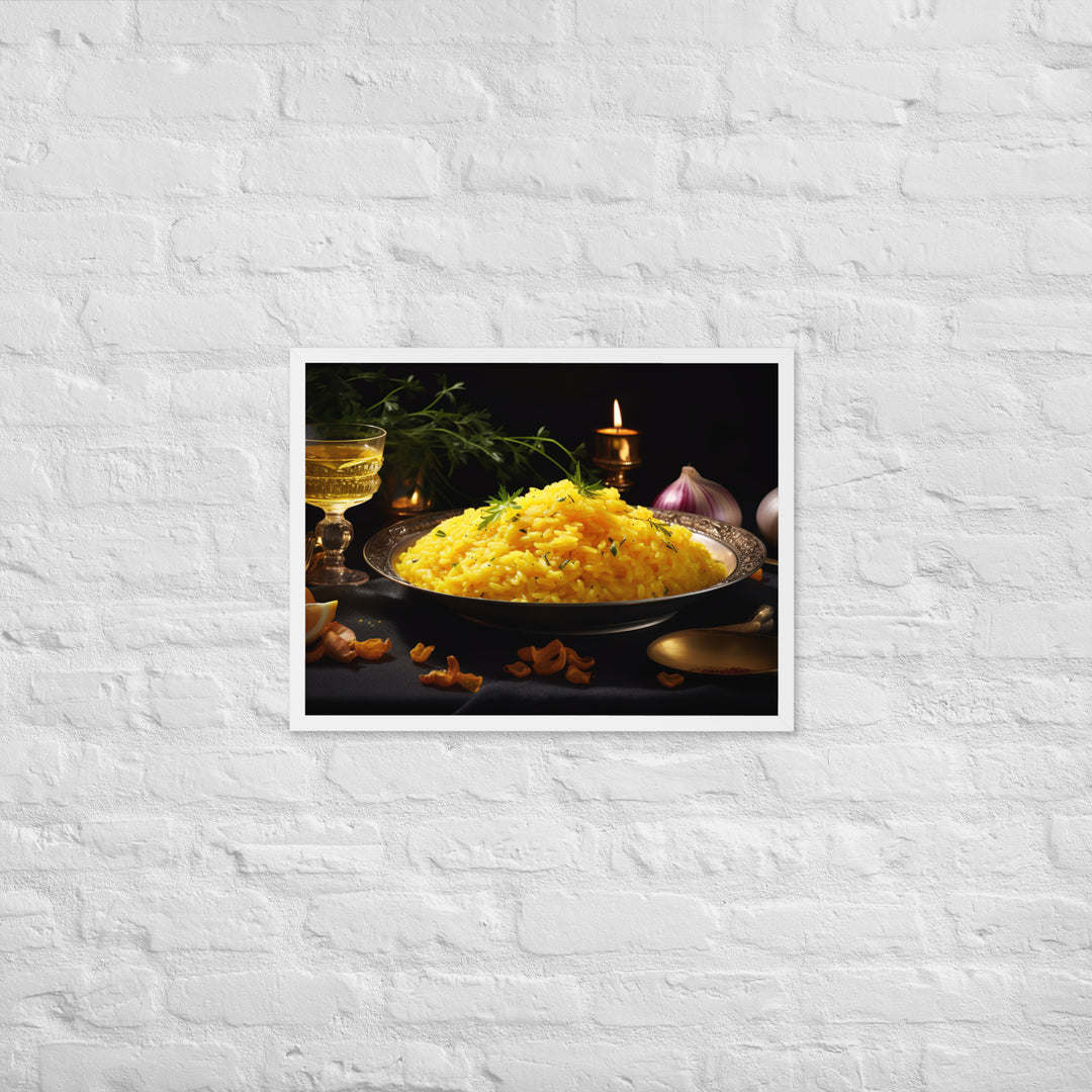 Saffron Risotto Framed poster 🤤 from Yumify.AI