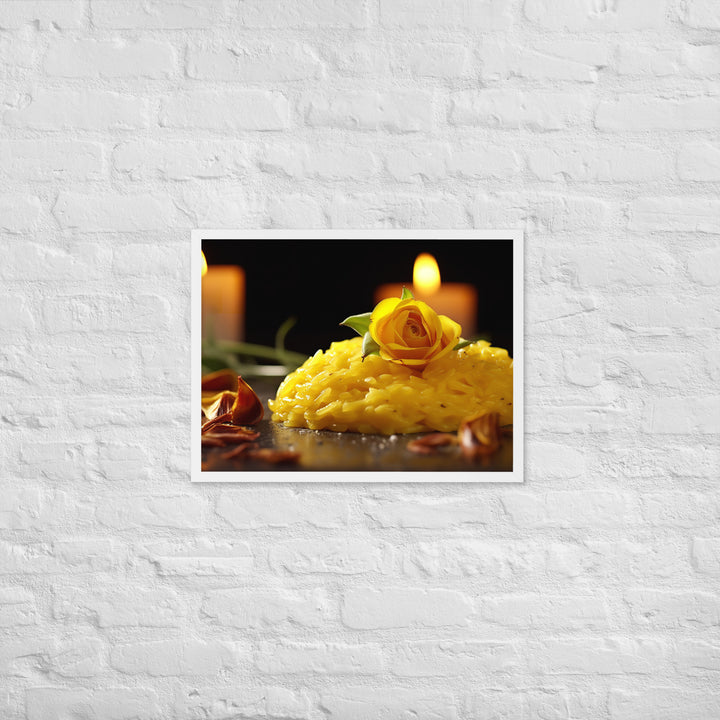 Saffron Risotto Framed poster 🤤 from Yumify.AI