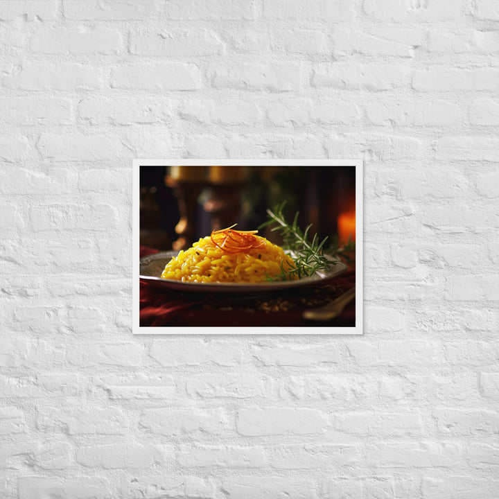 Saffron Risotto Framed poster 🤤 from Yumify.AI