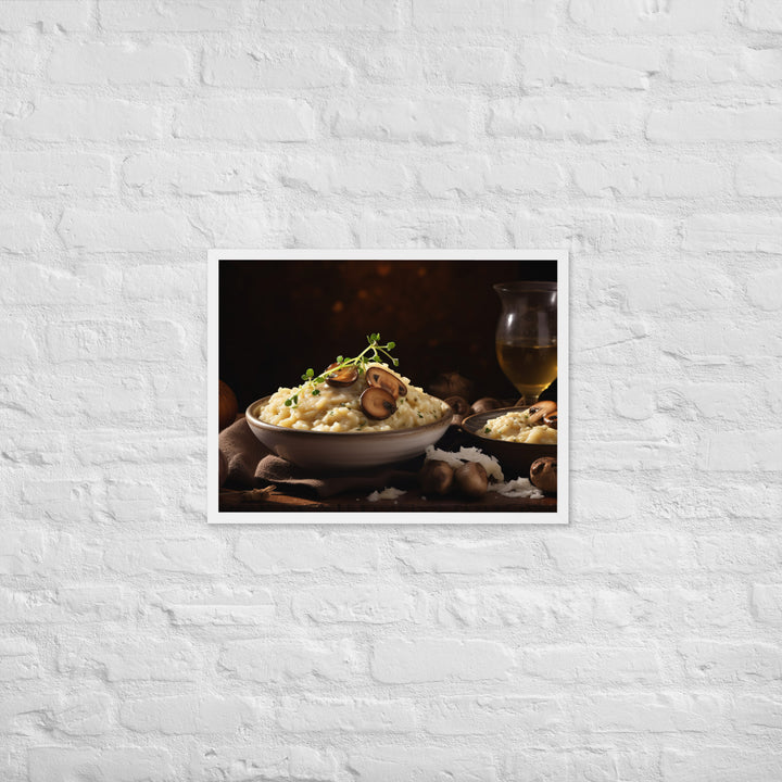 Mushroom Risotto Framed poster 🤤 from Yumify.AI