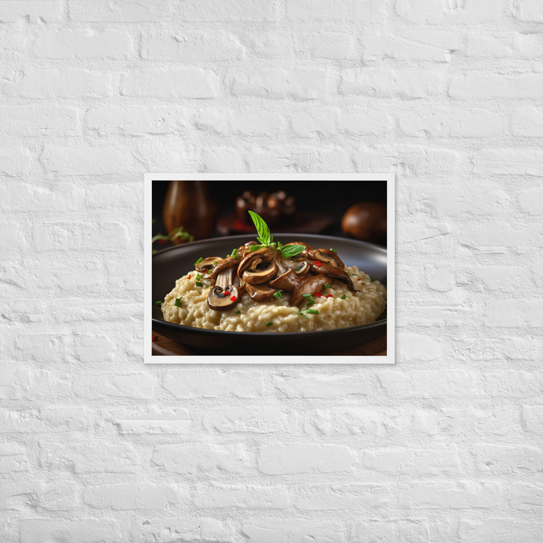 Mushroom Risotto Framed poster 🤤 from Yumify.AI