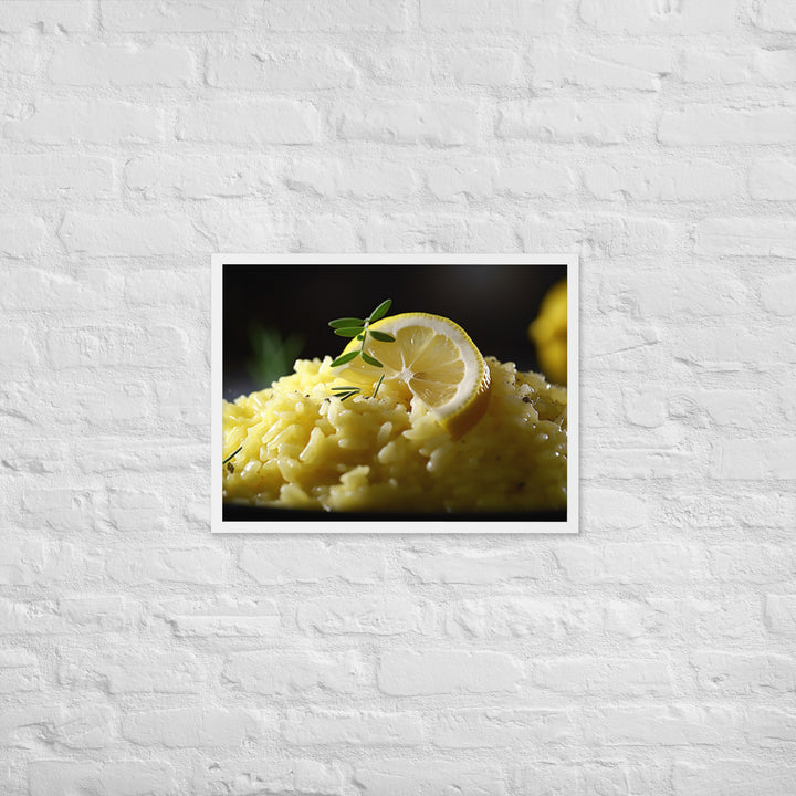 Lemon Risotto Framed poster 🤤 from Yumify.AI