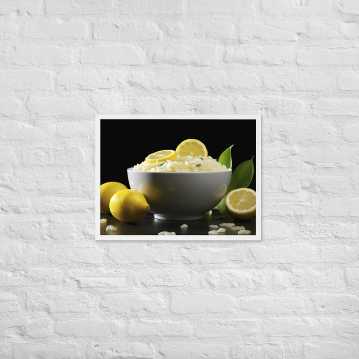 Lemon Risotto Framed poster 🤤 from Yumify.AI