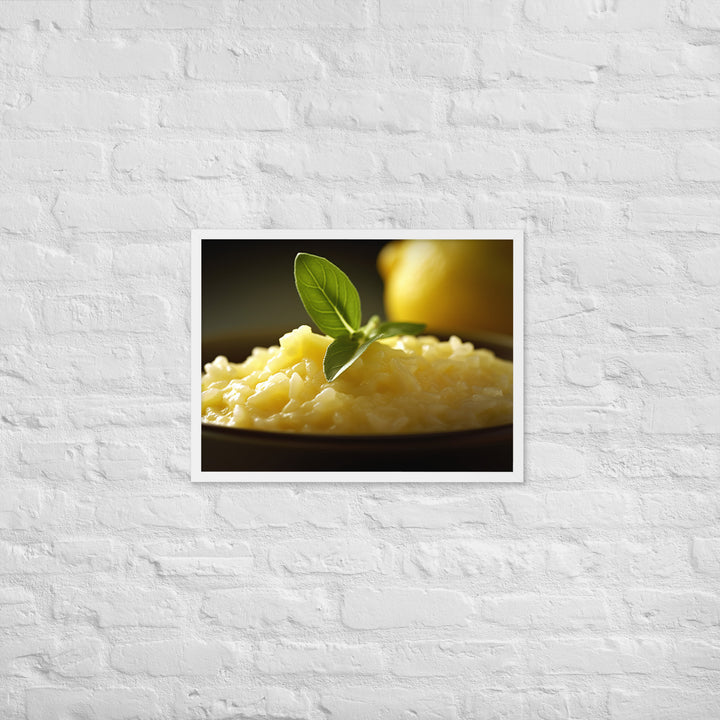 Lemon Risotto Framed poster 🤤 from Yumify.AI