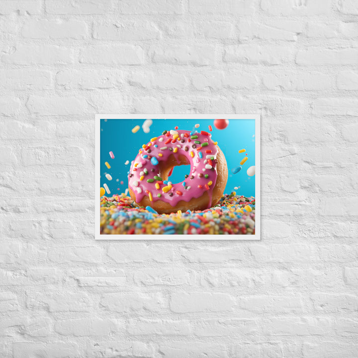 Sprinkle Donut Framed poster 🤤 from Yumify.AI