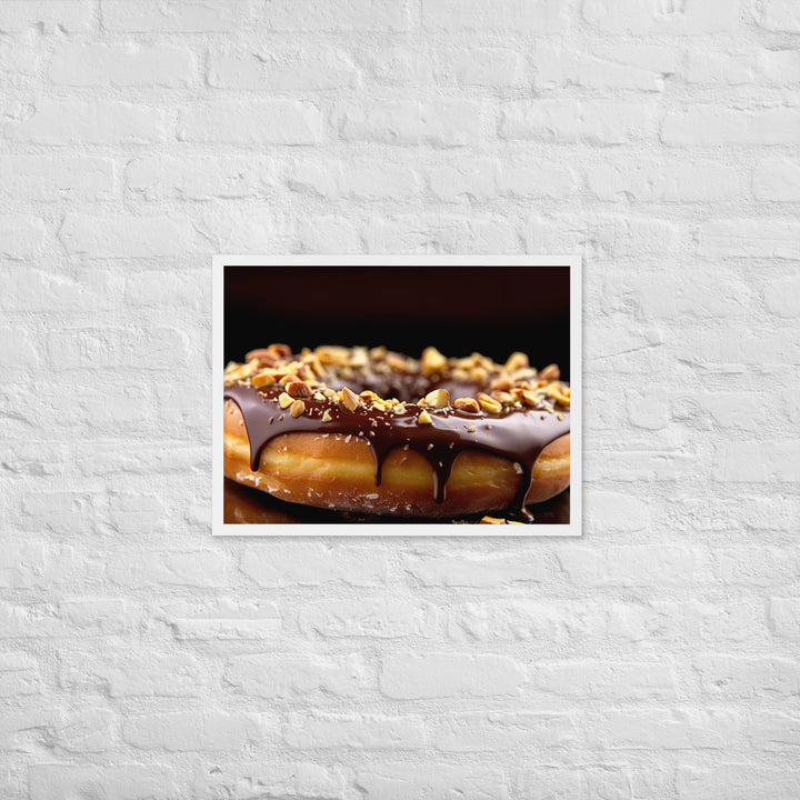 Nutella Filled Donut Framed poster 🤤 from Yumify.AI