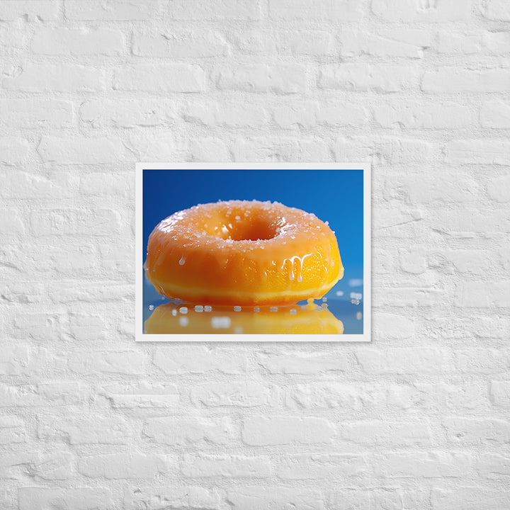 Lemon Filled Donut Framed poster 🤤 from Yumify.AI