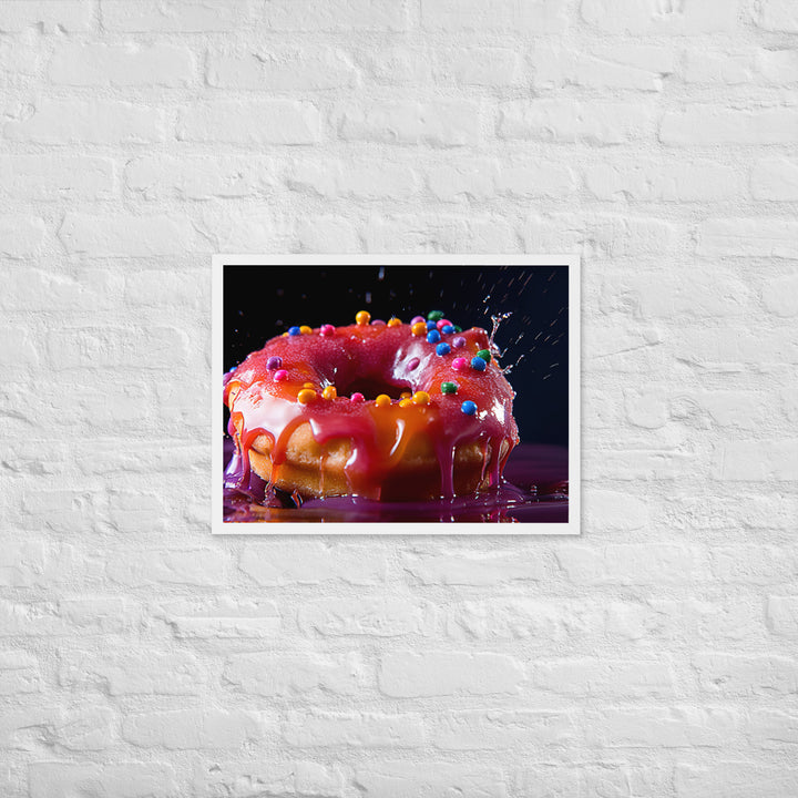 Jelly Donut Framed poster 🤤 from Yumify.AI