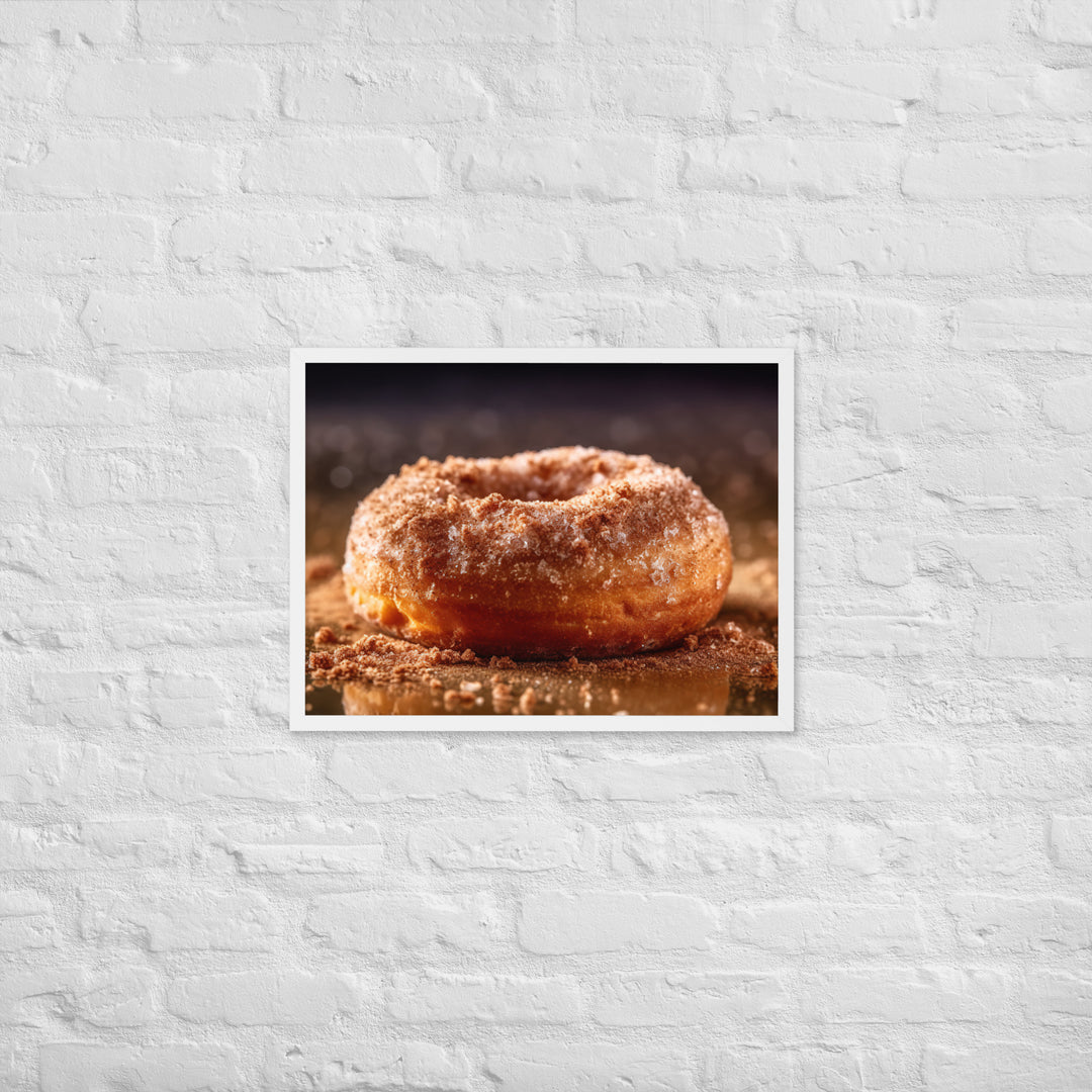 Cinnamon Sugar Donut Framed poster 🤤 from Yumify.AI