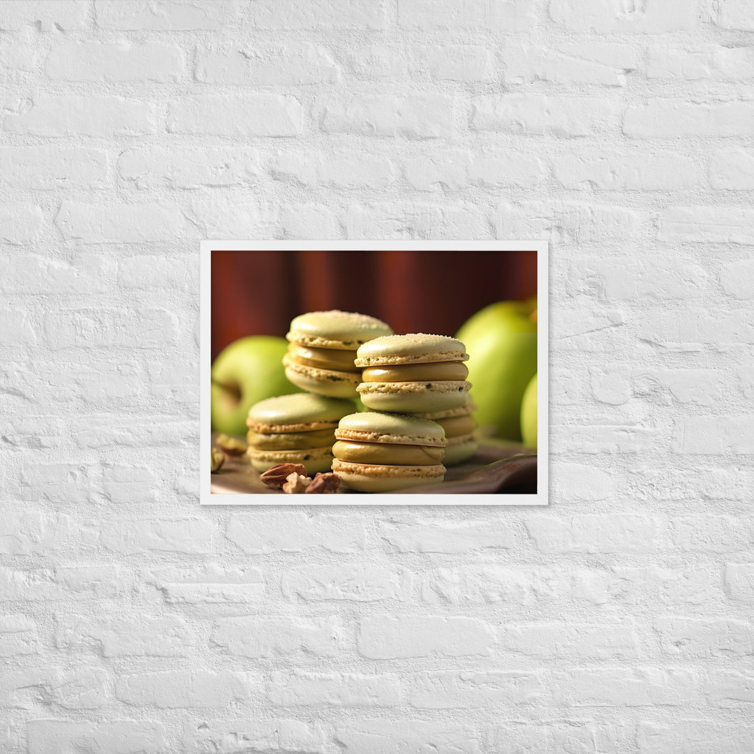 Pistachio Macarons Framed poster 🤤 from Yumify.AI