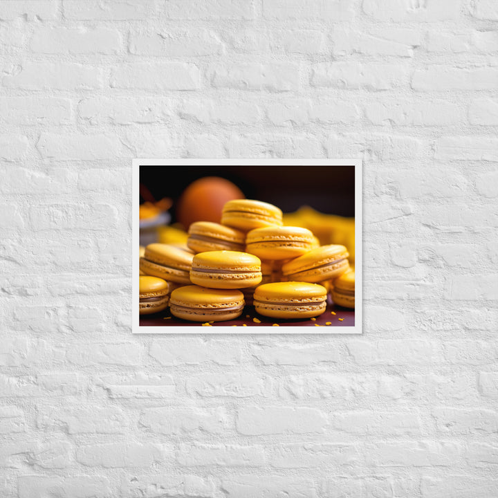 Passion Fruit Macarons Framed poster 🤤 from Yumify.AI