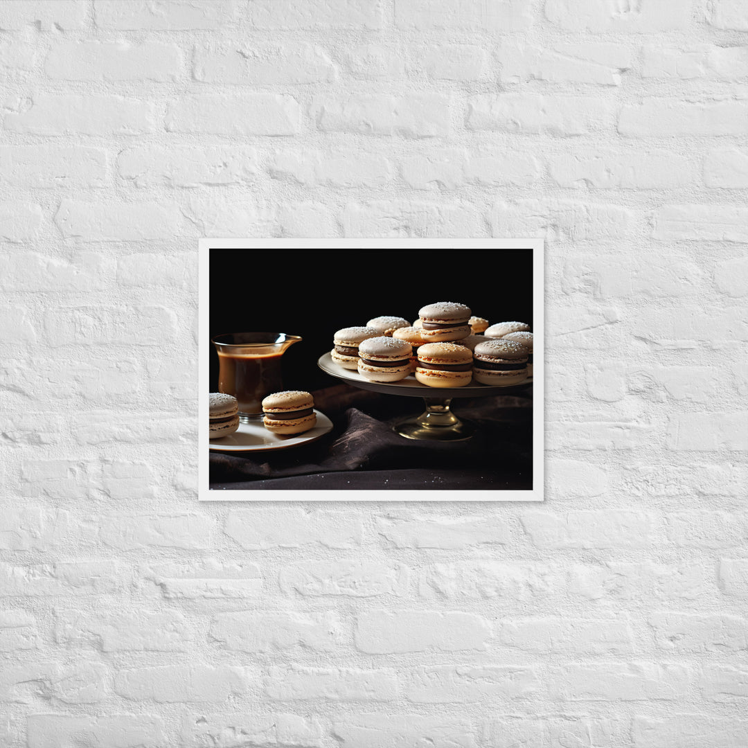 Earl Grey Macarons Framed poster 🤤 from Yumify.AI