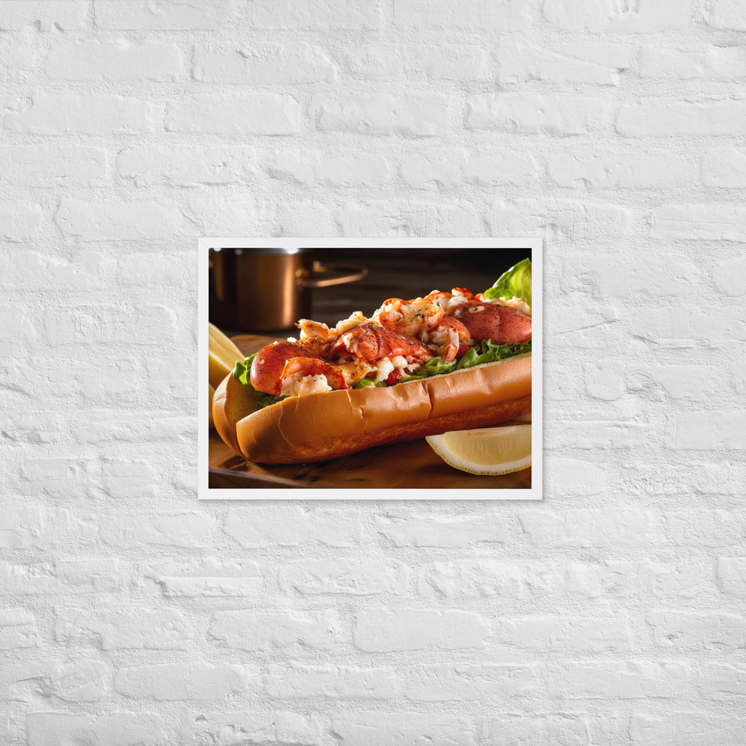 Spicy Lobster Roll Framed poster 🤤 from Yumify.AI