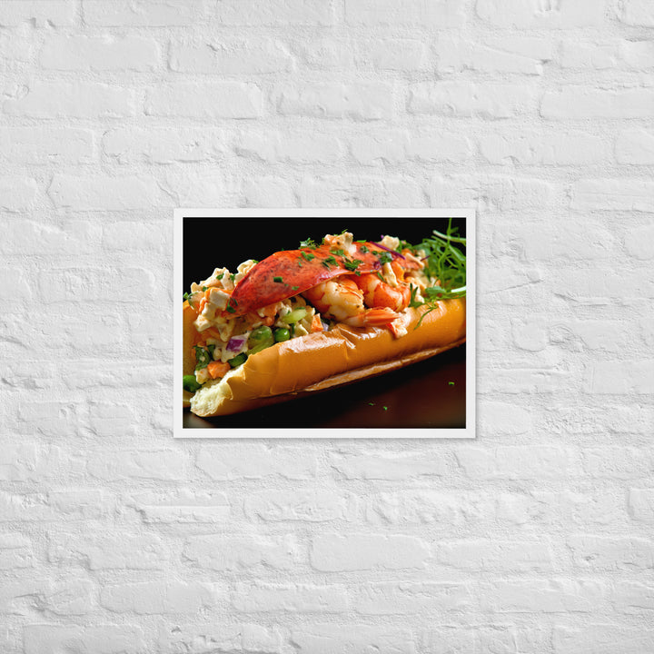 Curry Lobster Roll Framed poster 🤤 from Yumify.AI