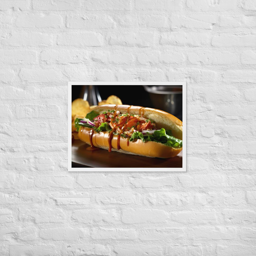 Curry Lobster Roll Framed poster 🤤 from Yumify.AI