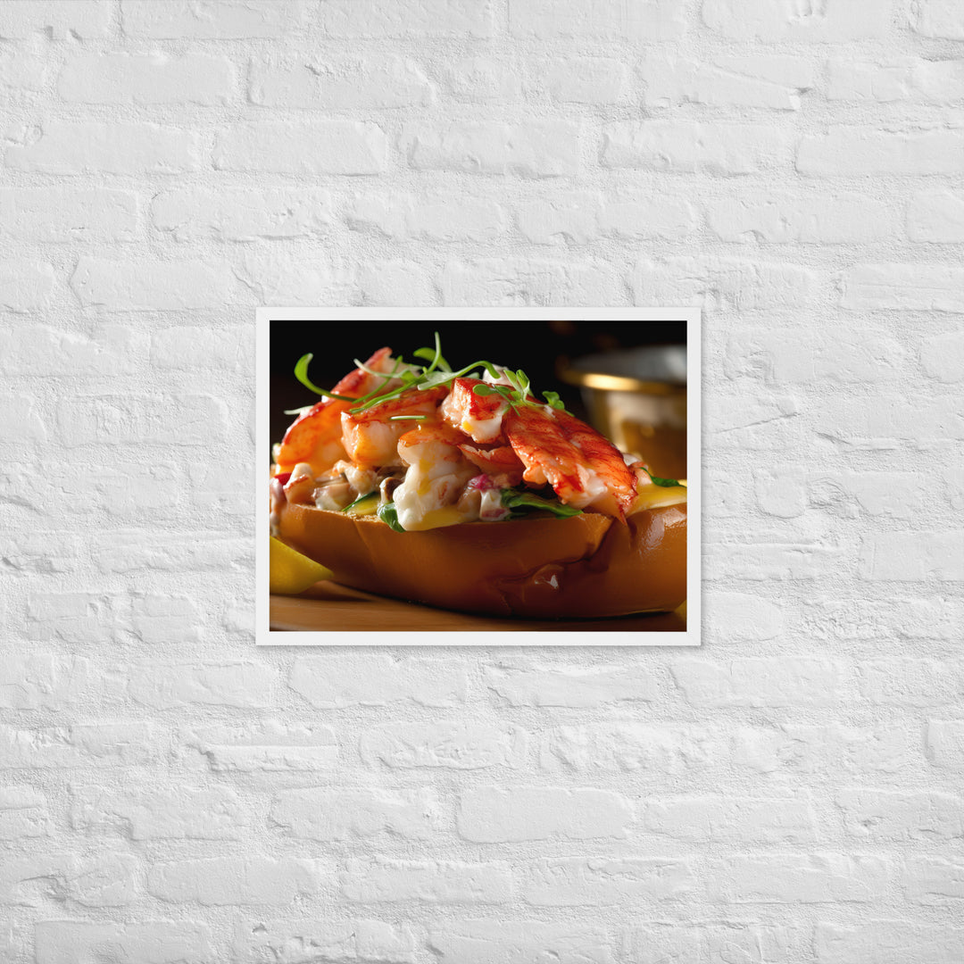 Connecticut Style Lobster Roll Framed poster 🤤 from Yumify.AI