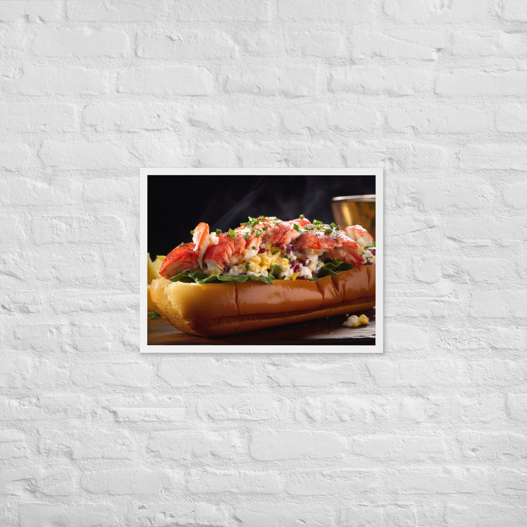 Connecticut Style Lobster Roll Framed poster 🤤 from Yumify.AI