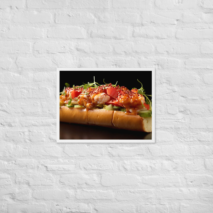 Lobster Roll Framed poster 🤤 from Yumify.AI